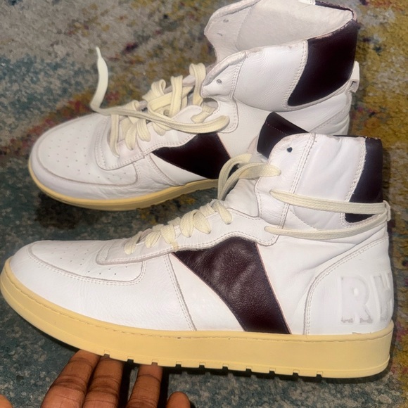 Rhude high top sneaker size 9